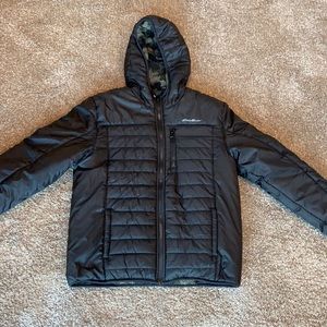 Eddie Bauer reversible puffer jacket